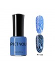 Pict You 8ml tłoczenie lakier do paznokci kolor czarny biały czerwony lakier do paznokci lakier do paznokci DIY Design tłoczenie