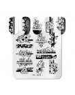 Pict You 8ml tłoczenie lakier do paznokci kolor czarny biały czerwony lakier do paznokci lakier do paznokci DIY Design tłoczenie
