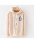 LANSHANQUE S-XXXL jesienno-zimowa polarowa pulower w stylu harajuku jednolity, gruby luźny bluzy damskie bluzy damskie płaszcz n