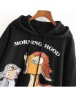 Aachoae bluza z kapturem z motywem kreskówkowym damska wiosna z długim rękawem bluza z kapturem Harajuku bluzy w stylu casual lu