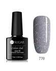 UR SUGAR 7.5ml holograficzny brokatowy lakier do paznokci błyszczące błyszczące cekiny lakier UV żel Rainbow laserowe usuwanie ż