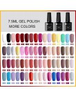 UR cukier 7.5ml do paznokci lakier żelowy kolorowy brokat usuwanie żelu UV lakier półtrwałe matowy efekt emalia lakier do paznok