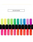 20 kolorów cukierki Nail Art Luminous farba lakier do paznokci Neon lakier do paznokci Luminous fluorescencyjny żel do paznokci 