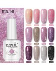 ROSALIND Neon Gel polski 15ML lakier hybrydowy do paznokci Manicure brokat biały Vernis półtrwały do lampy led uv Nail Art podkł