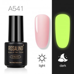 1 sztuk 7ml polski paznokci żel UV noc świecące w ciemności fluorescencyjne usuwanie żelowych paznokieci polski Semi permanentny