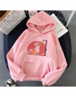 Bluza z kapturem shiba inu Harajuku śmieszne bluzy damskie Ullzang śliczne koreańskie Style jesienno-zimowa bluza kawaii 90s z k