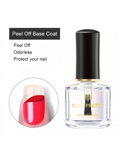 BORN PRETTY ściągana warstwa bazowa lakier do paznokci 6ml bezzapachowy lakier do paznokci do salonu Home DIY