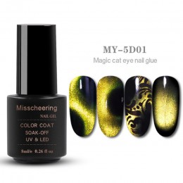 8ml magnetyczny magia 5D oczy kota efekt żel UV lakier do paznokci laserowy lakier brokat gwiaździste do paznokci Soak Off keyge