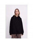 YOCALOR kobiety bawełniane, w stylu harajuku bluzy z kapturem jednolity patchworkowe kieszenie regularne bluza oversize bluzka w