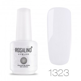 ROSALIND Neon Gel polski 15ML lakier hybrydowy do paznokci Manicure brokat biały Vernis półtrwały do lampy led uv Nail Art podkł