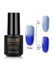 ROSALIND żelowy lakier do paznokci 7ml zmiana temperatury UV kolor Semi Permanent Vernis do paznokci artystyczny manicure usuwan