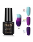 ROSALIND żelowy lakier do paznokci 7ml zmiana temperatury UV kolor Semi Permanent Vernis do paznokci artystyczny manicure usuwan