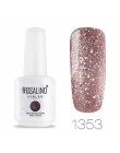 ROSALIND Neon Gel polski 15ML lakier hybrydowy do paznokci Manicure brokat biały Vernis półtrwały do lampy led uv Nail Art podkł