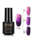 ROSALIND żelowy lakier do paznokci 7ml zmiana temperatury UV kolor Semi Permanent Vernis do paznokci artystyczny manicure usuwan
