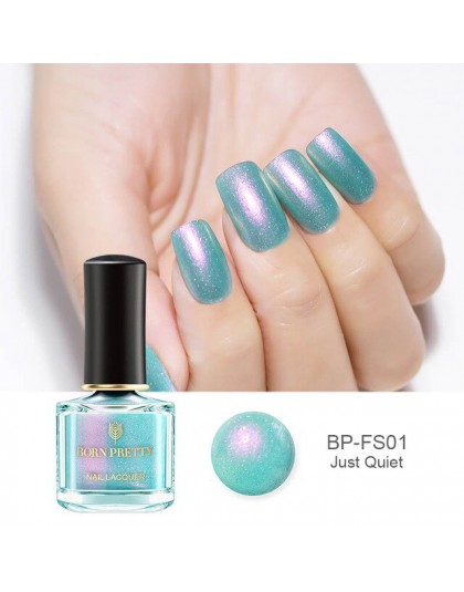 Lakier do paznokci kameleon born pretty 6ml Shell Glimmer lakier letnia kolekcja brokat niebieski fioletowy lakier do paznokci p