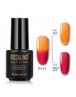 ROSALIND żelowy lakier do paznokci 7ml zmiana temperatury UV kolor Semi Permanent Vernis do paznokci artystyczny manicure usuwan