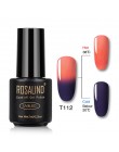 ROSALIND żelowy lakier do paznokci 7ml zmiana temperatury UV kolor Semi Permanent Vernis do paznokci artystyczny manicure usuwan