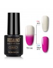 ROSALIND żelowy lakier do paznokci 7ml zmiana temperatury UV kolor Semi Permanent Vernis do paznokci artystyczny manicure usuwan