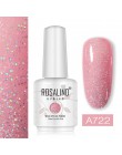 ROSALIND Neon Gel polski 15ML lakier hybrydowy do paznokci Manicure brokat biały Vernis półtrwały do lampy led uv Nail Art podkł