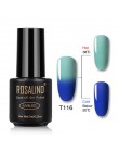 ROSALIND żelowy lakier do paznokci 7ml zmiana temperatury UV kolor Semi Permanent Vernis do paznokci artystyczny manicure usuwan
