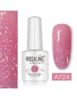 ROSALIND Neon Gel polski 15ML lakier hybrydowy do paznokci Manicure brokat biały Vernis półtrwały do lampy led uv Nail Art podkł