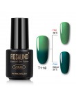 ROSALIND żelowy lakier do paznokci 7ml zmiana temperatury UV kolor Semi Permanent Vernis do paznokci artystyczny manicure usuwan