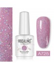 ROSALIND Neon Gel polski 15ML lakier hybrydowy do paznokci Manicure brokat biały Vernis półtrwały do lampy led uv Nail Art podkł