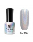 Z domu JOLIE 7.5ml brązowe holograficzny lakier do paznokci błyszczące Rainbow brokat lakier do paznokci Manicure kolorowy lakie