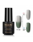 ROSALIND żelowy lakier do paznokci 7ml zmiana temperatury UV kolor Semi Permanent Vernis do paznokci artystyczny manicure usuwan