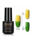 ROSALIND żelowy lakier do paznokci 7ml zmiana temperatury UV kolor Semi Permanent Vernis do paznokci artystyczny manicure usuwan