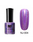 Z domu JOLIE 7.5ml brązowe holograficzny lakier do paznokci błyszczące Rainbow brokat lakier do paznokci Manicure kolorowy lakie