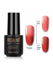 ROSALIND żelowy lakier do paznokci 7ml zmiana temperatury UV kolor Semi Permanent Vernis do paznokci artystyczny manicure usuwan