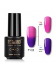 ROSALIND żelowy lakier do paznokci 7ml zmiana temperatury UV kolor Semi Permanent Vernis do paznokci artystyczny manicure usuwan