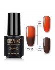 ROSALIND żelowy lakier do paznokci 7ml zmiana temperatury UV kolor Semi Permanent Vernis do paznokci artystyczny manicure usuwan