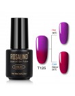 ROSALIND żelowy lakier do paznokci 7ml zmiana temperatury UV kolor Semi Permanent Vernis do paznokci artystyczny manicure usuwan