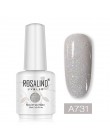 ROSALIND Neon Gel polski 15ML lakier hybrydowy do paznokci Manicure brokat biały Vernis półtrwały do lampy led uv Nail Art podkł