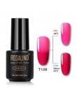 ROSALIND żelowy lakier do paznokci 7ml zmiana temperatury UV kolor Semi Permanent Vernis do paznokci artystyczny manicure usuwan