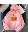 Bluza z kapturem shiba inu Harajuku śmieszne bluzy damskie Ullzang śliczne koreańskie Style jesienno-zimowa bluza kawaii 90s z k