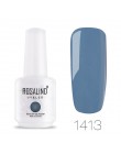 ROSALIND Neon Gel polski 15ML lakier hybrydowy do paznokci Manicure brokat biały Vernis półtrwały do lampy led uv Nail Art podkł