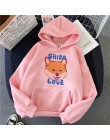 Bluza z kapturem shiba inu Harajuku śmieszne bluzy damskie Ullzang śliczne koreańskie Style jesienno-zimowa bluza kawaii 90s z k