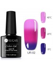 UR SUGAR kolorowy temperatura żel zmieniający kolor lakier do paznokci 3 kolory termiczny lakier żelowy uv Glitter lakier do paz