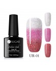 UR SUGAR kolorowy temperatura żel zmieniający kolor lakier do paznokci 3 kolory termiczny lakier żelowy uv Glitter lakier do paz