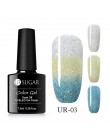 UR SUGAR kolorowy temperatura żel zmieniający kolor lakier do paznokci 3 kolory termiczny lakier żelowy uv Glitter lakier do paz