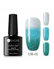 UR SUGAR kolorowy temperatura żel zmieniający kolor lakier do paznokci 3 kolory termiczny lakier żelowy uv Glitter lakier do paz