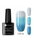 UR SUGAR kolorowy temperatura żel zmieniający kolor lakier do paznokci 3 kolory termiczny lakier żelowy uv Glitter lakier do paz