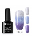 UR SUGAR kolorowy temperatura żel zmieniający kolor lakier do paznokci 3 kolory termiczny lakier żelowy uv Glitter lakier do paz