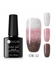 UR SUGAR kolorowy temperatura żel zmieniający kolor lakier do paznokci 3 kolory termiczny lakier żelowy uv Glitter lakier do paz