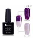 UR SUGAR kolorowy temperatura żel zmieniający kolor lakier do paznokci 3 kolory termiczny lakier żelowy uv Glitter lakier do paz