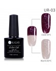 UR SUGAR kolorowy temperatura żel zmieniający kolor lakier do paznokci 3 kolory termiczny lakier żelowy uv Glitter lakier do paz