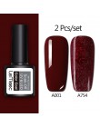 LEMOOC żelowy lakier do paznokci zestaw 186 różowy lakier do paznokci Soak Off 8ml różowy Vernis Semi permanent żel do zdobienia